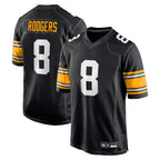 Kooe P.Steelers #8 Aaron Rodgers Player Black Home Limited Stitched Jerseys
