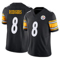 Kooe P.Steelers #8 Aaron Rodgers Player Black Vapor F.U.S.E. Limited Stitched Jerseys