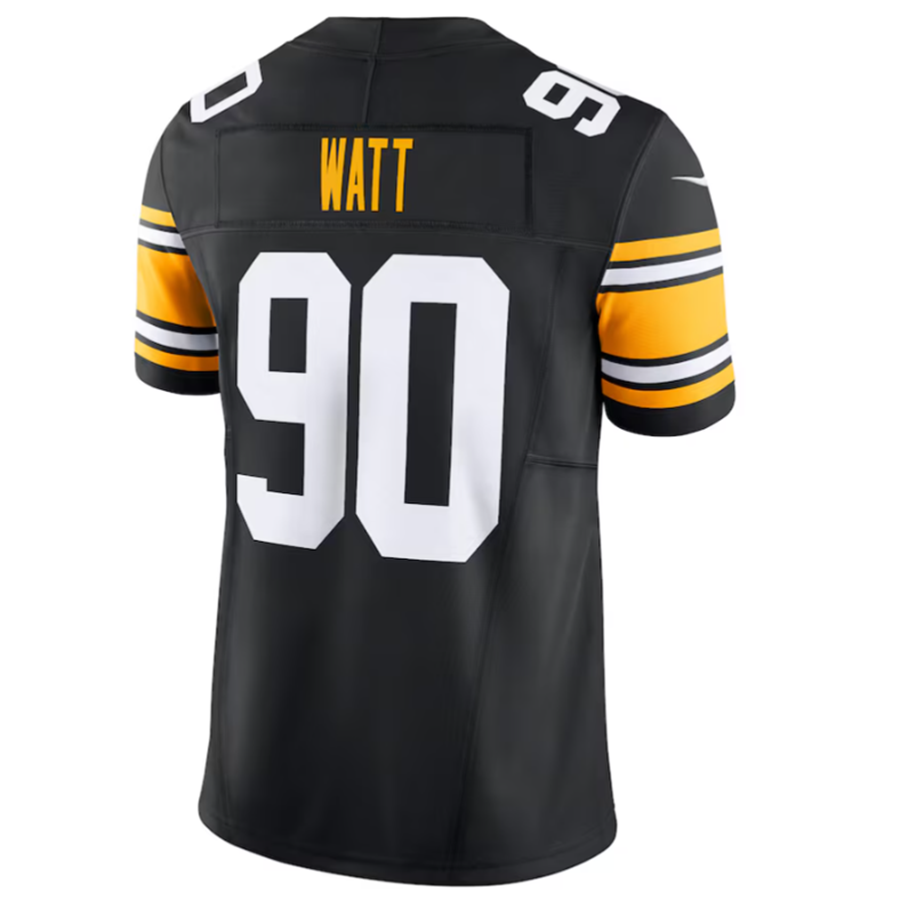 Kooe P.Steelers #90 T.J. Watt Black Vapor F.U.S.E. Limited Stitched Jerseys