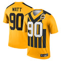 Kooe P.Steelers #90 T.J. Watt Player Gold Alternate 1933 Throwback Legend Performance Top1 Stitched Jerseys