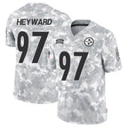 Kooe P.Steelers #97 Cameron Heyward Player Arctic Camo Salute to Service Limited Stitched Jerseys