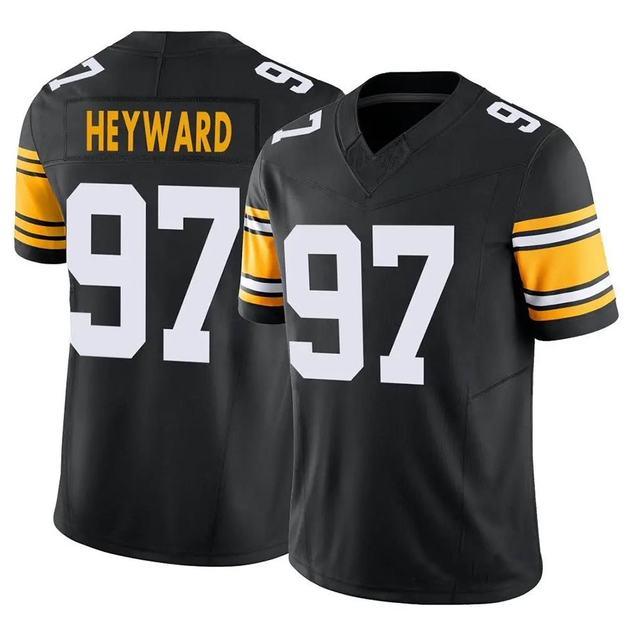 Kooe P.Steelers #97 Cameron Heyward Player Black Vapor F.U.S.E. Limited Stitched Jerseys