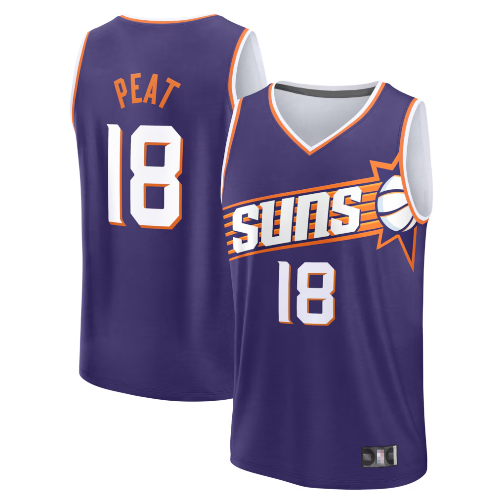 Kooe P.Suns #18 Koa Peat Fanatics Purple Fast Break Jerseys - Icon Edition