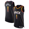 Kooe P.Suns #1 Devin Booker Black Authentic Player Jerseys - Statement Edition