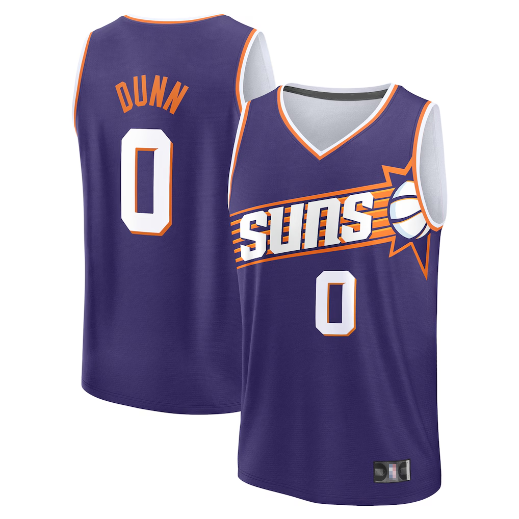 Kooe P.Sunss #0 Ryan Dunn Fanatics Purple 2024 Draft Fast Break Player Jerseys - Icon Edition