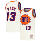 Kooe P.Sunss #13 Steve Nash Mitchell & Ness Cream Chainstitch Swingman Jerseys