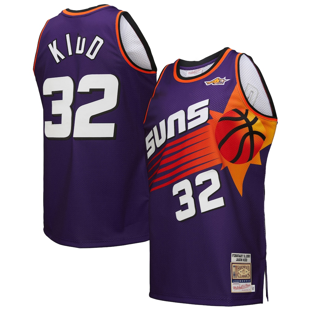 Kooe P.Sunss #32 Jason Kidd Mitchell & Ness Purple 2000 All-Star Game Authentic Jerseys