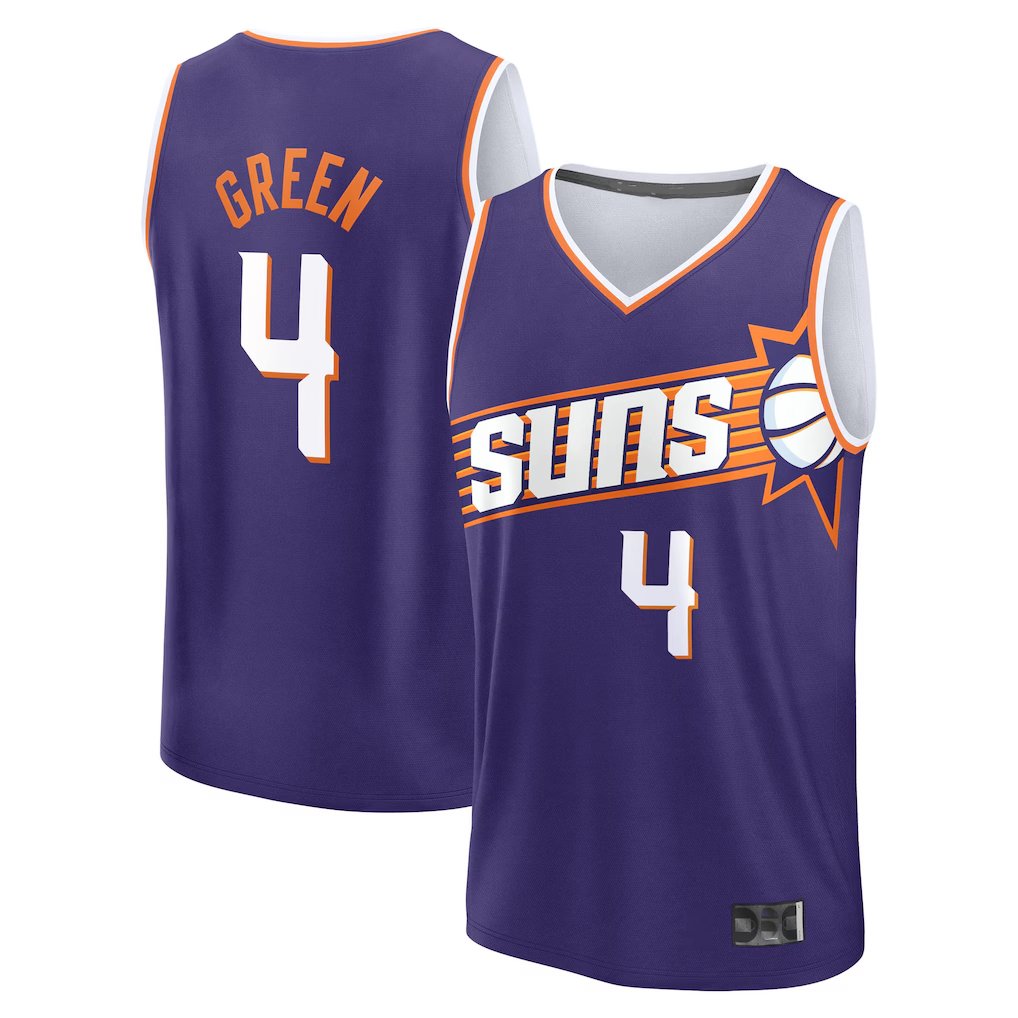 Kooe P.Sunss #4 Jalen Green Fanatics Purple Fast Break Replica Jerseys - Icon Edition