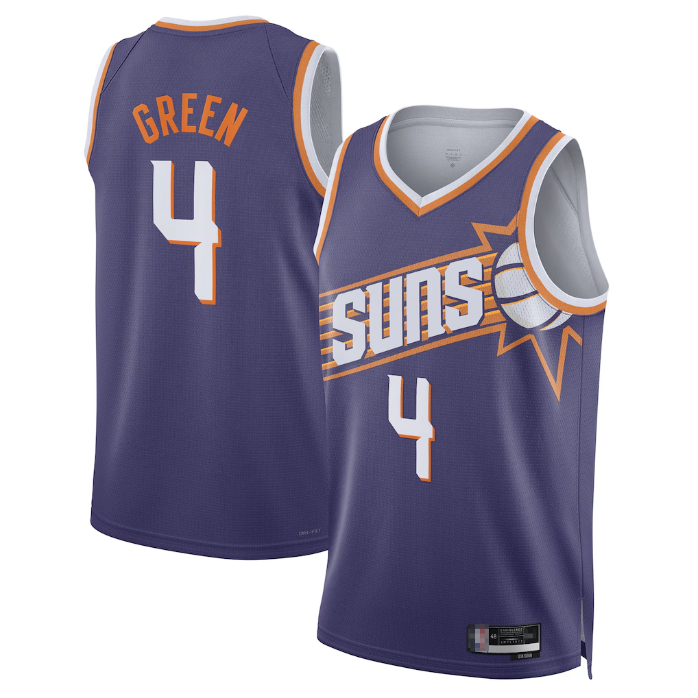 Kooe P.Sunss #4 Jalen Green Purple Swingman Jerseys - Icon Edition