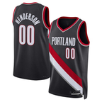 Kooe PT.Blazers #00 Scoot Henderson Black 2023 NBA Draft Swingman Jerseys - Icon Edition