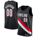 Kooe PT.Blazers #00 Scoot Henderson Black Swingman Jerseys - Icon Edition