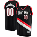 Kooe PT.Blazers #00 Scoot Henderson Fanatics Black Fast Break Replica Jerseys - Icon Edition