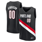 Kooe PT.Blazers #00 Scoot Henderson Fanatics Black Fast Break Replica Jerseys - Icon Edition
