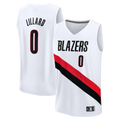 Kooe PT.Blazers #0 Damian Lillard Fanatics White Fast Break Replica Player Jerseys - Association Edition