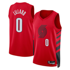 Kooe PT.Blazers #0 Damian Lillard White Swingman Jerseys - Association Edition