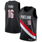 Kooe PT.Blazers #16 Yang Hansen Black Swingman Jerseys - Icon Edition