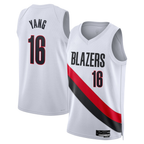 Kooe PT.Blazers #16 Yang Hansen White Swingman Jerseys - Association Edition