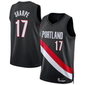 Kooe PT.Blazers #17 Shaedon Sharpe Black Swingman Jerseys - Icon Edition