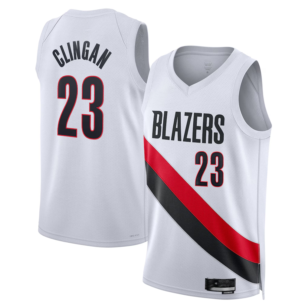 Kooe PT.Blazers #23 Donovan Clingan White Swingman Jerseys - Association Edition