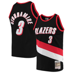 Kooe PT.Blazers #3 Damon Stoudamire Mitchell & Ness Black 1999-2000 Hardwood Classics Swingman Jerseys