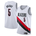 Kooe PT.Blazers #5 Jrue Holiday White Swingman Jerseys - Association Edition