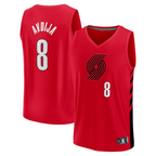 Kooe PT.Blazers #8 Deni Avdija Fanatics Red Fast Break Player Jerseys - Statement Edition