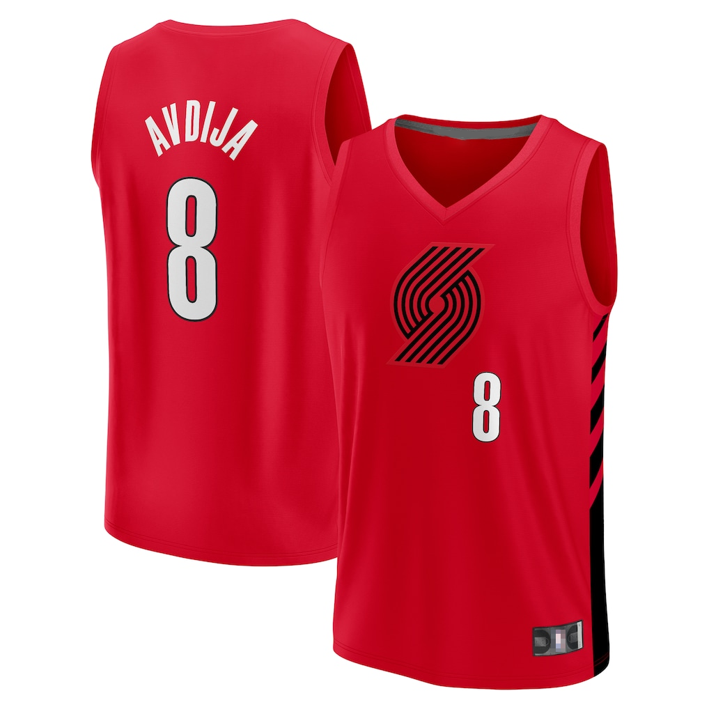 Kooe PT.Blazers #8 Deni Avdija Fanatics Red Fast Break Player Jerseys - Statement Edition