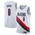 Kooe PT.Blazers #9 Jerami Grant White Swingman Jerseys - Association Edition