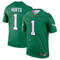 Kooe P,Eagles #1 Jalen Hurts Player Kelly Green Legend Stitched Jerseys