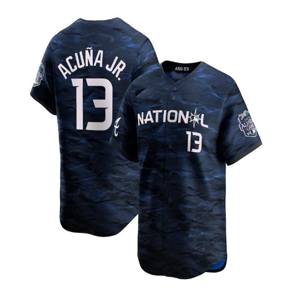 Kooe A.Braves #13 Ronald Acuna Jr. National League 2023 All-Star Game Limited Player Jersey - Royal Personalized Jerseys