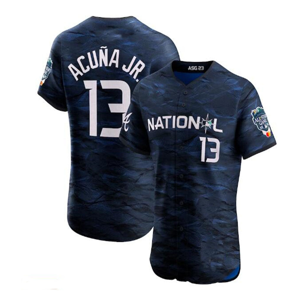 Kooe A.Braves #13 Ronald Acuna Jr. National League 2023 All-Star Game Vapor Premier Elite Player Jersey - Royal Personalized Jerseys
