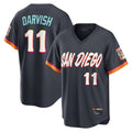 Kooe S.Diego Padres #11 Yu Darvish Player Obsidian 2026 City Connect Home Game T-shirt Stitched Jerseys