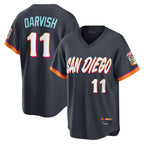 Kooe S.Diego Padres #11 Yu Darvish Player Obsidian 2026 City Connect Home Game T-shirt Stitched Jerseys
