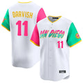 Kooe S.Diego Padres #11 Yu Darvish Player White City Connect Home Limited Stitched Jerseys