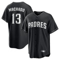 Kooe S.Diego Padres #13 Manny Machado Player Black Home Game Stitched Jerseys