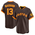 Kooe S.Diego Padres #13 Manny Machado Player Brown Home Cooperstown Collection Replica Game Stitched Jerseys