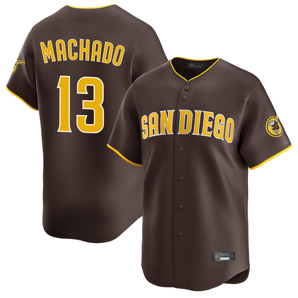 Kooe S.Diego Padres #13 Manny Machado Player Brown Home Limited Stitched Jerseys