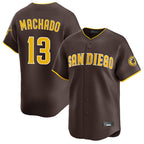 Kooe S.Diego Padres #13 Manny Machado Player Brown Home Limited Stitched Jerseys