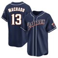Kooe S.Diego Padres #13 Manny Machado Player Navy Cooperstown Collection Limited Home Stitched Jerseys