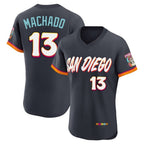 Kooe S.Diego Padres #13 Manny Machado Player Obsidian 2026 City Connect Home Elite T-shirt Stitched Jerseys