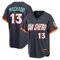 Kooe S.Diego Padres #13 Manny Machado Player Obsidian 2026 City Connect Home Game T-shirt Stitched Jerseys