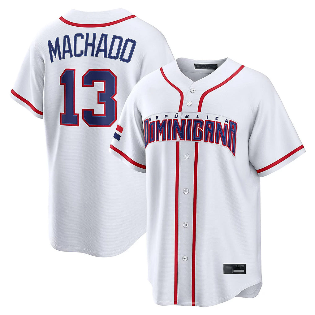 Kooe S.Diego Padres #13 Manny Machado Player White 2026 World Classic Home Limited Stitched Jerseys