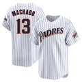 Kooe S.Diego Padres #13 Manny Machado Player White Cooperstown Collection Limited Home Stitched Jerseys