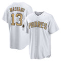 Kooe S.Diego Padres #13 Manny Machado Player White Replica All-Star Game Home Stitched Jerseys