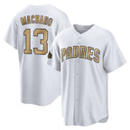 Kooe S.Diego Padres #13 Manny Machado Player White Replica All-Star Game Home Stitched Jerseys
