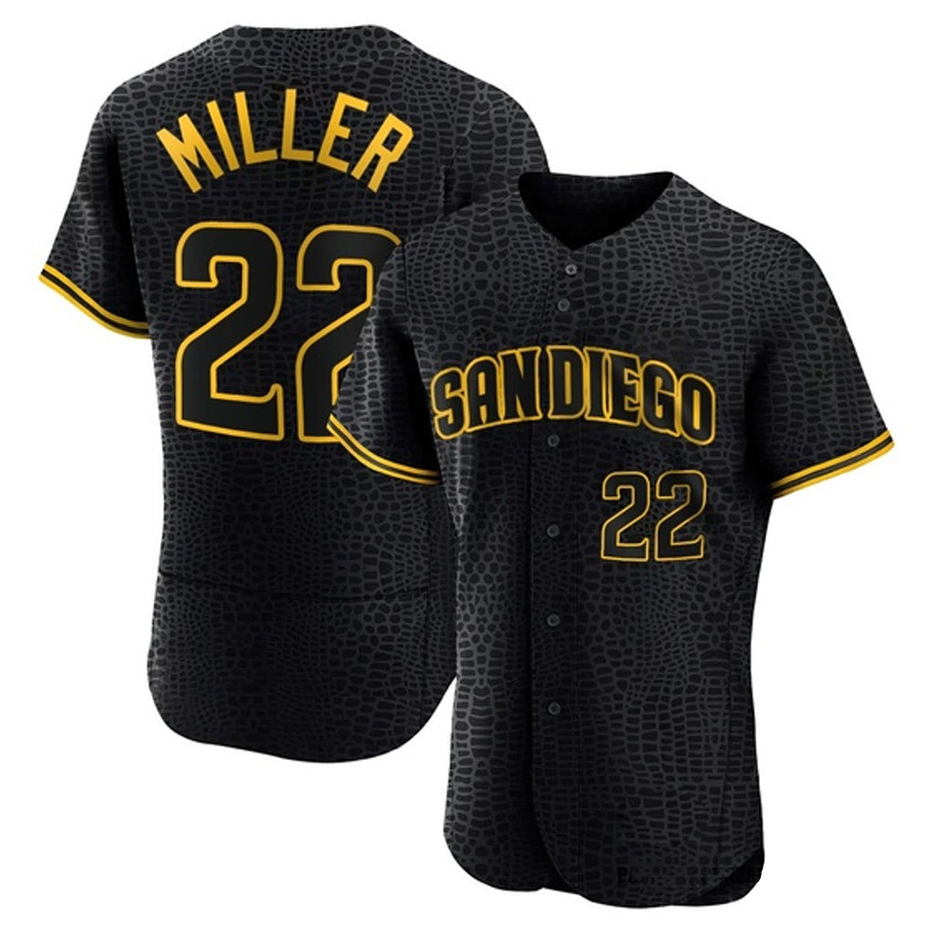 Kooe S.Diego Padres #22 Mason Miller Player Black Snake Skin City Home Limited Elite Stitched Jerseys