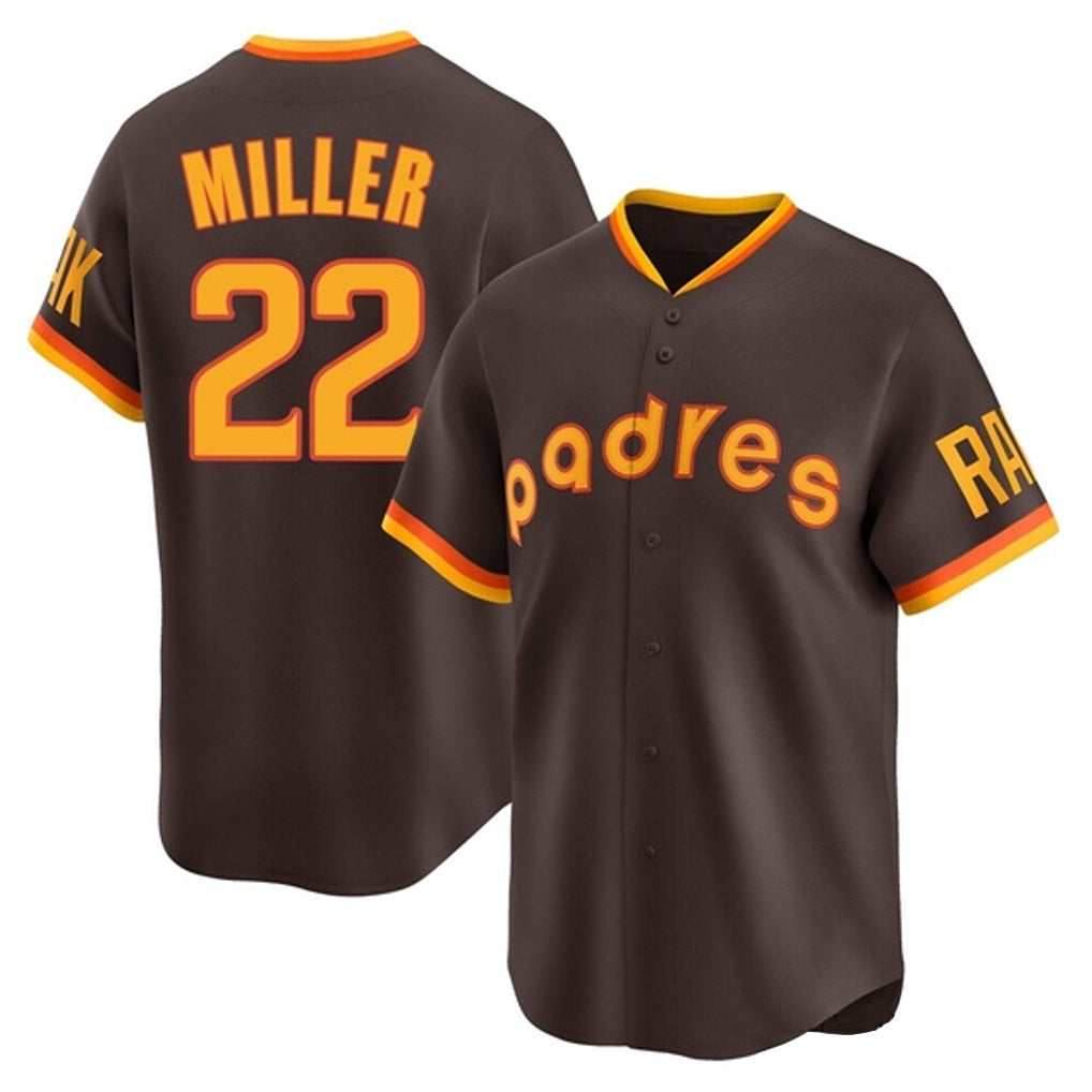 Kooe S.Diego Padres #22 Mason Miller Player Brown Home Cooperstown Collection Replica Game Stitched Jerseys