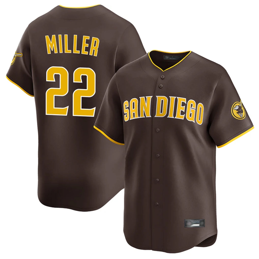Kooe S.Diego Padres #22 Mason Miller Player Brown Home Limited Stitched Jerseys