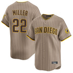 Kooe S.Diego Padres #22 Mason Miller Player Khaki Home Limited Stitched Jerseys