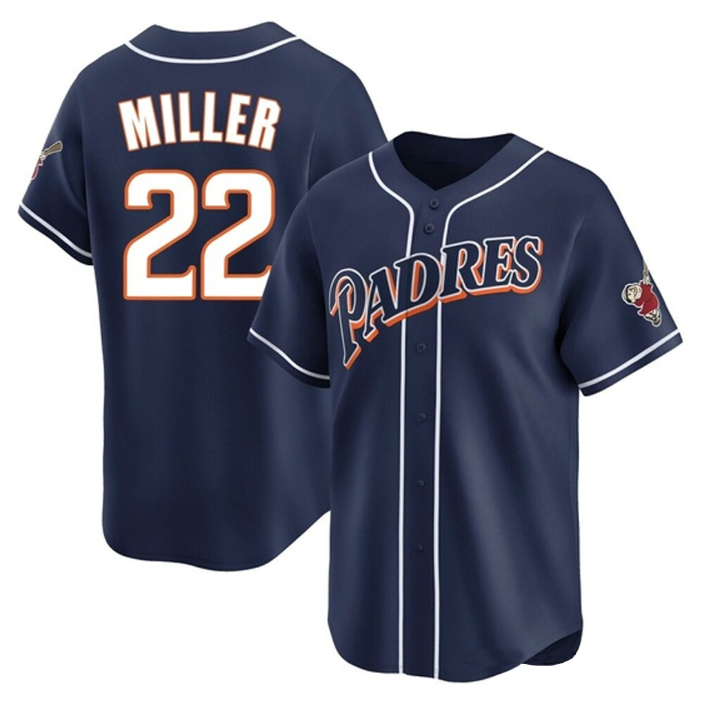 Kooe S.Diego Padres #22 Mason Miller Player Navy Cooperstown Collection Limited Home Stitched Jerseys